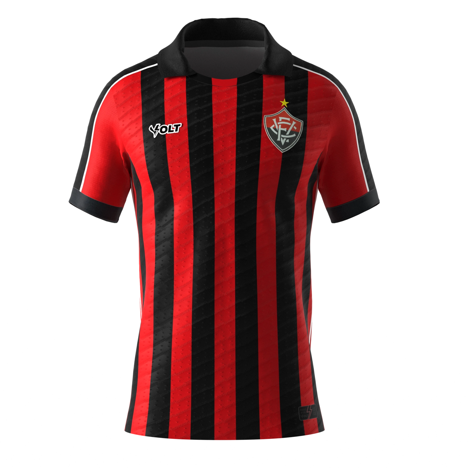 Camisa Jogo 1 2025 Vitória Masculina Volt Rubro Negra