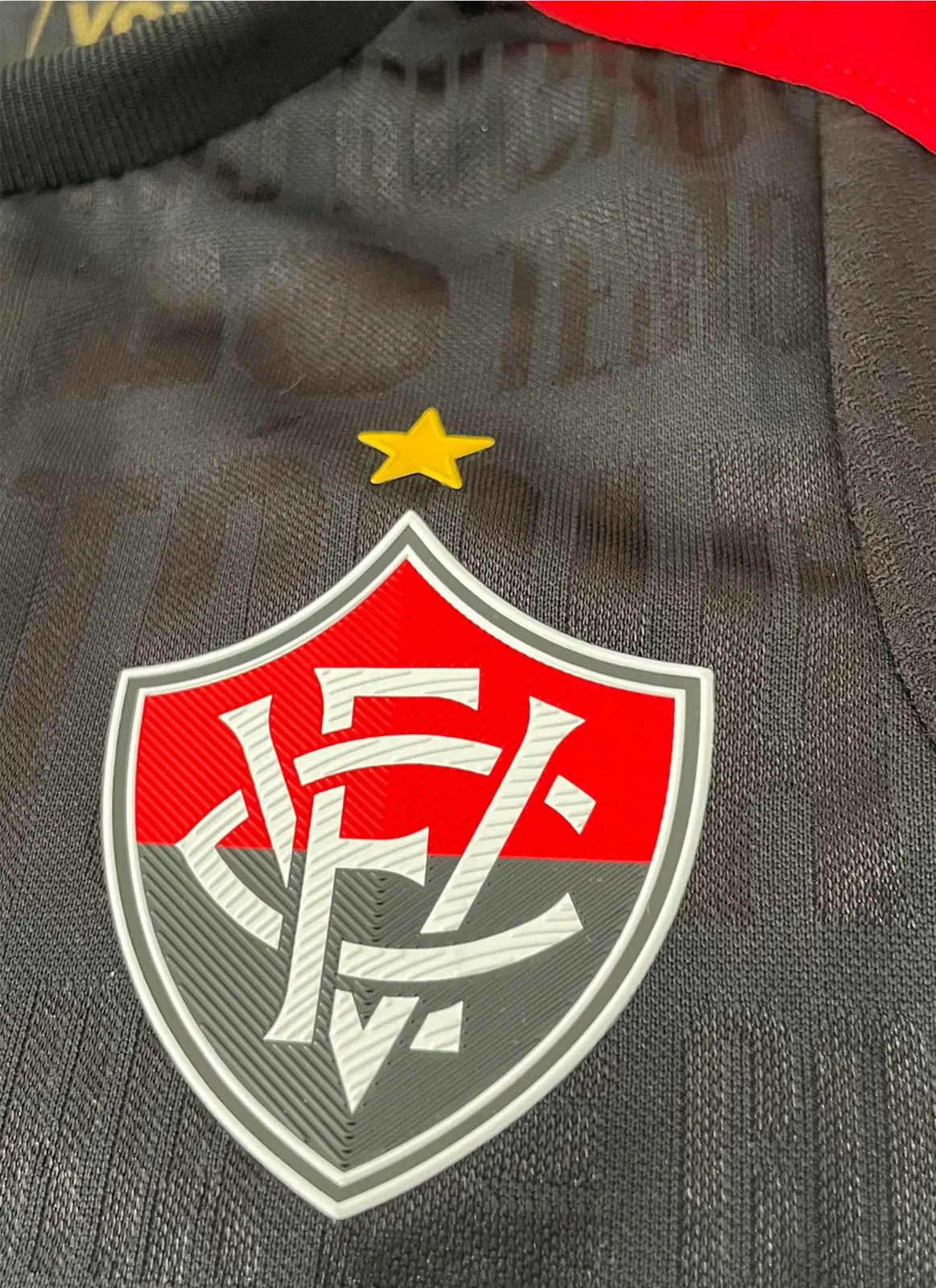 Camisa Jogo 3 Vitória 2024 Preta Infanto Juvenil Volt